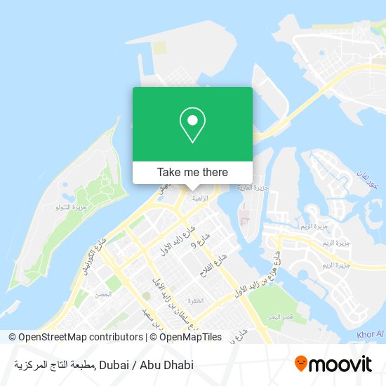 مطبعة التاج المركزية map