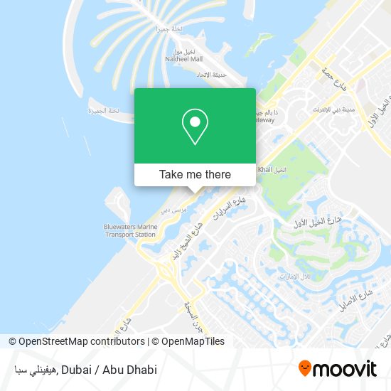 هيفينلي سبا map