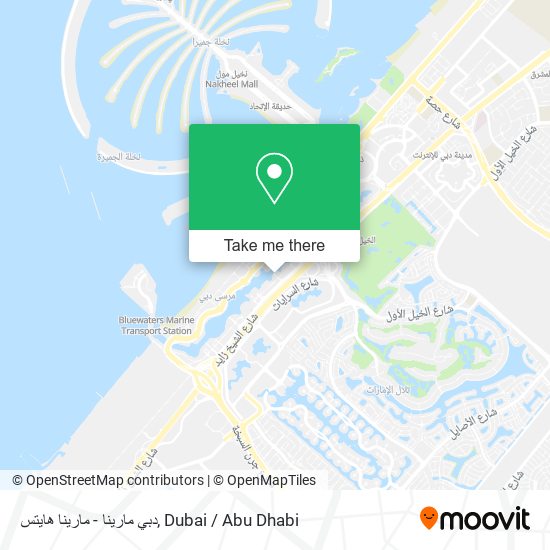 دبي مارينا - مارينا هايتس map