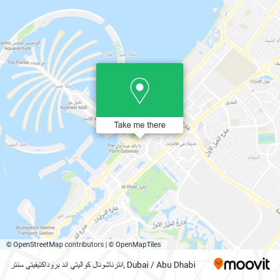 انترناشونال كواليتي اند بروداكتيفيتي سنتر map