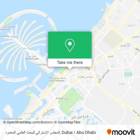 المجلس الاسترالي للبحث العلمي المحدود map