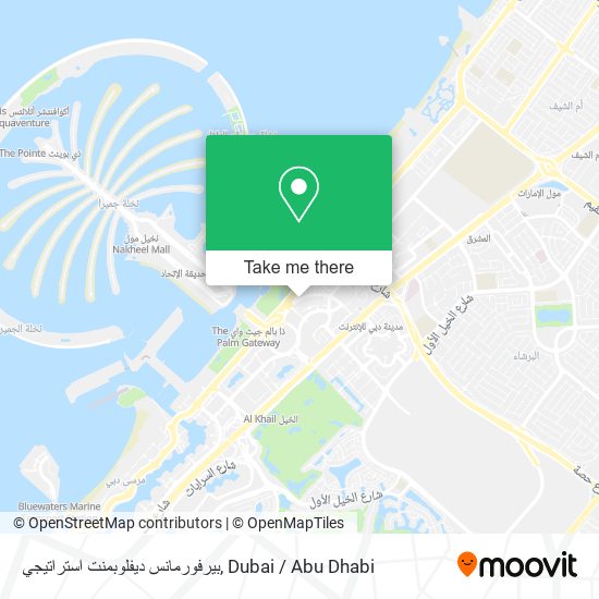 بيرفورمانس ديفلوبمنت استراتيجي map