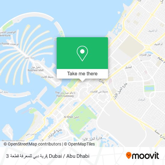 قرية دبي للمعرفة قطعة 3 map