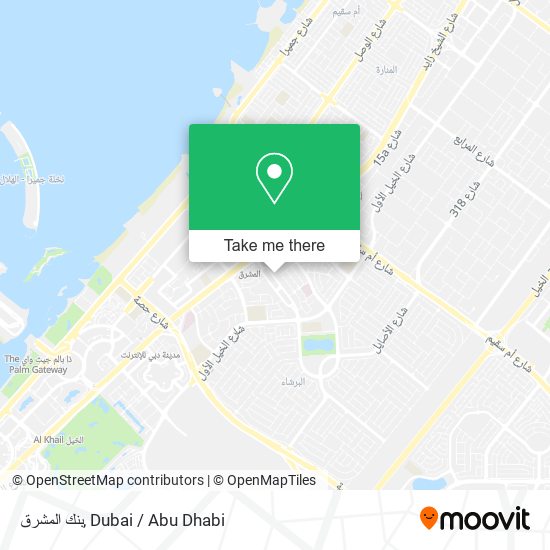 بنك المشرق map