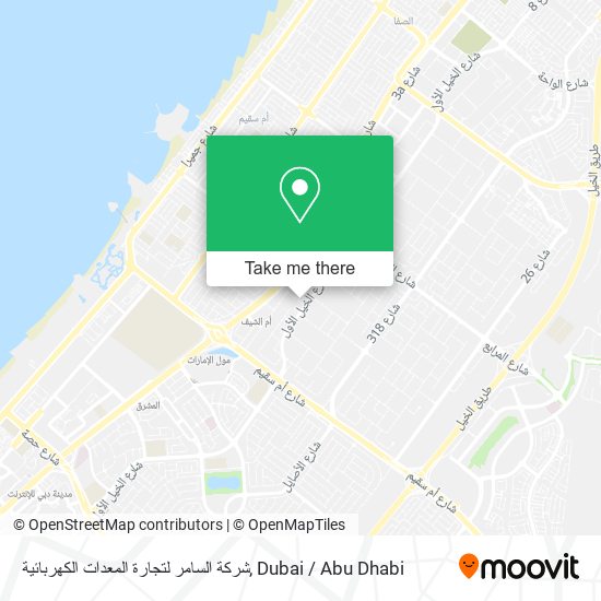 شركة السامر لتجارة المعدات الكهربائية map