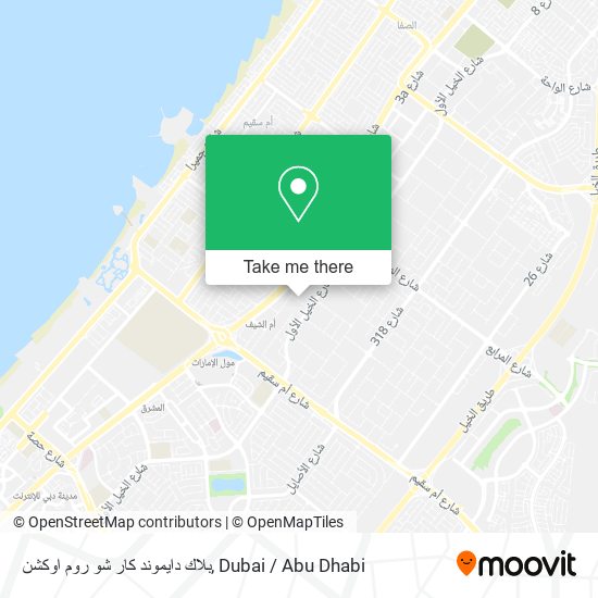 بلاك دايموند كار شو روم اوكشن map