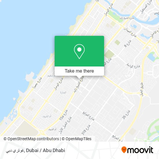 غوتري دبي map