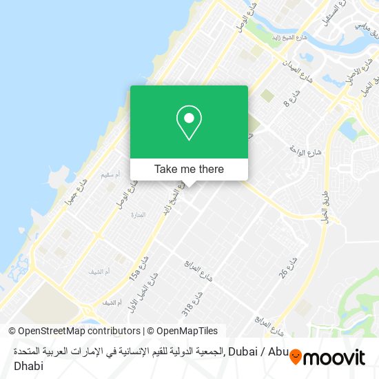 الجمعية الدولية للقيم الإنسانية في الإمارات العربية المتحدة map