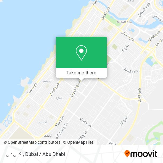 تاكسي دبي map