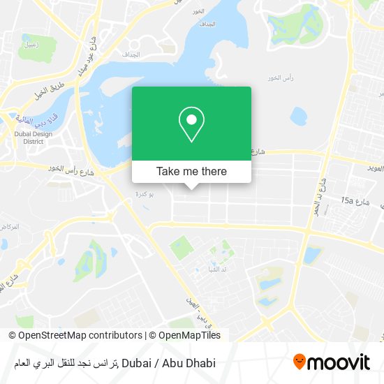 ترانس نجد للنقل البري العام map