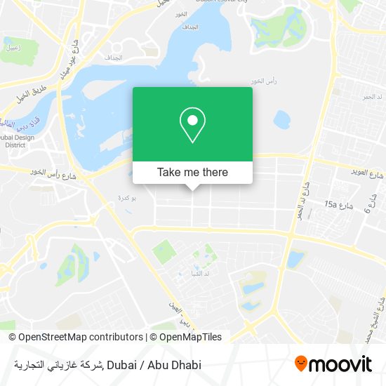 شركة غازياني التجارية map