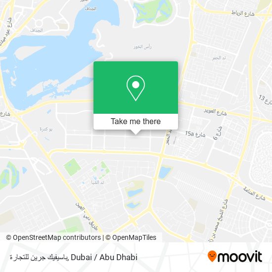 باسيفيك جرين للتجارة map