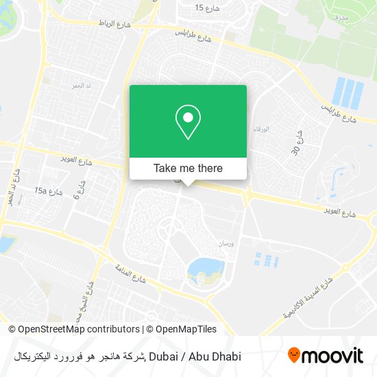 شركة هانجر هو فورورد اليكتريكال map