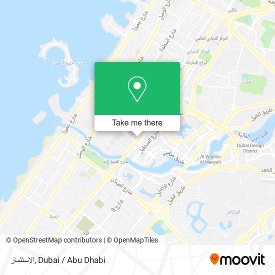 الاستثمار map