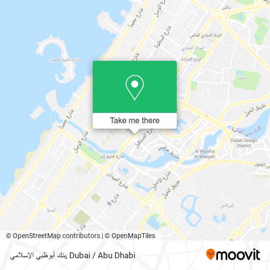 بنك أبوظبي الإسلامي map