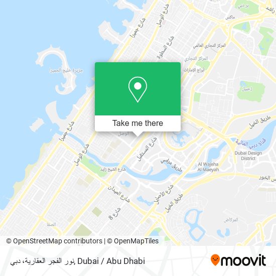نور الفجر العقارية، دبي map