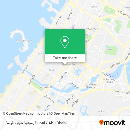 صيدلية مديكوم الوصل map