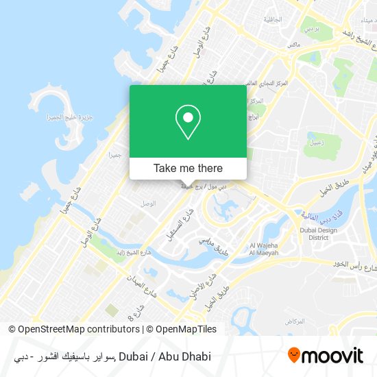 سواير باسيفيك افشور - دبي map