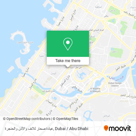 عيادة صحار للانف والأذن والحنجرة map