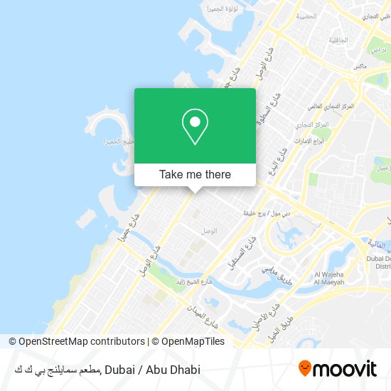 مطعم سمايلنج بي ك ك map