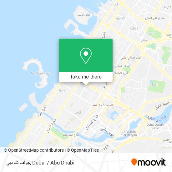 جولف تك دبي map