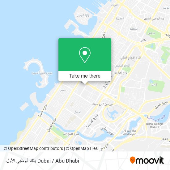 بنك أبوظبي الأول map