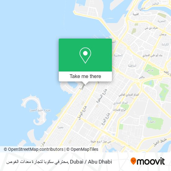 محترفي سكوبا لتجارة معدات الغوص map