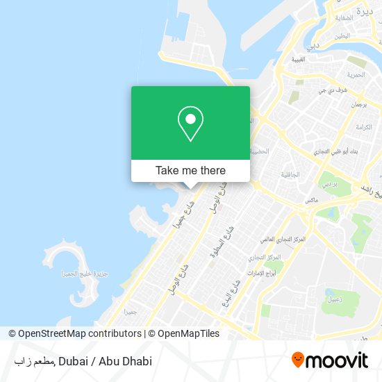 مطعم زاب map