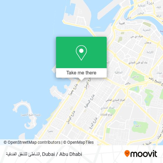 الشاطئ للشقق الفندقية map