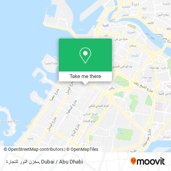 مخزن النور للتجارة map