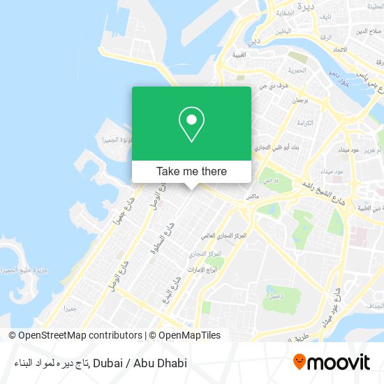 تاج ديره لمواد البناء map