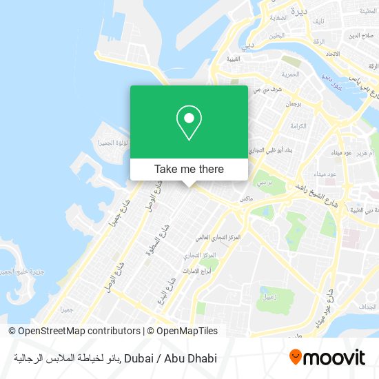 بانو لخياطة الملابس الرجالية map