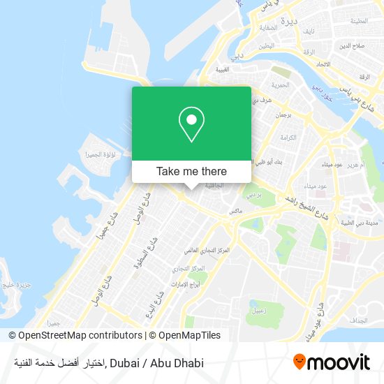 اختيار أفضل خدمة الفنية map