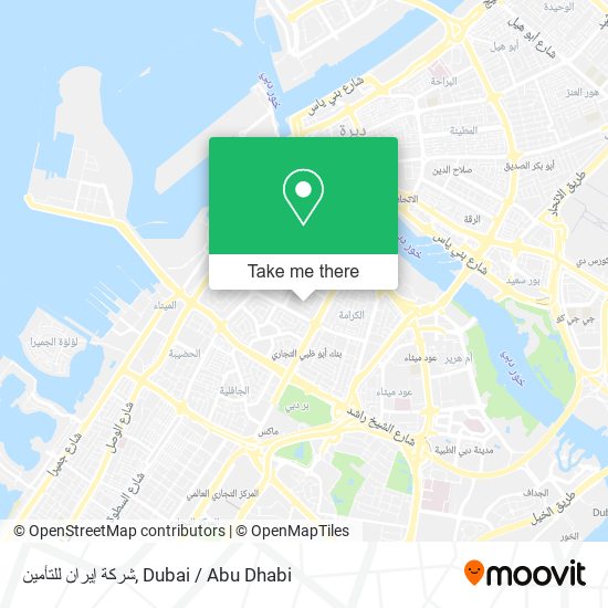 شركة إيران للتأمين map