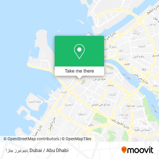 ديبونيرز بيتزا map