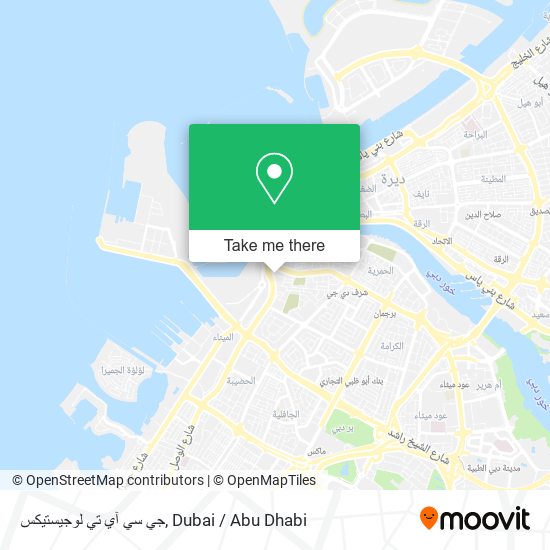 جي سي آي تي لوجيستيكس map