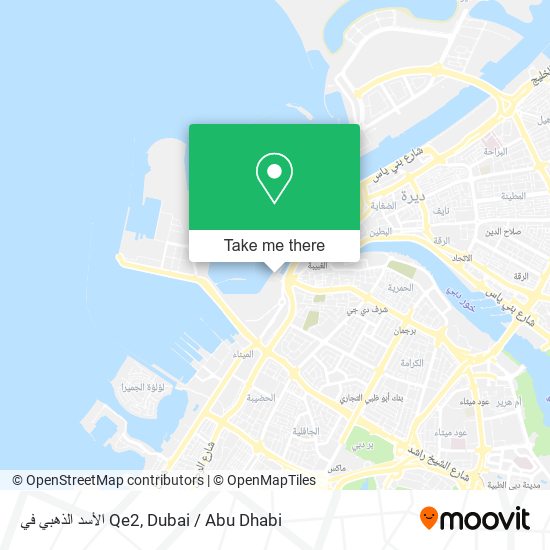 الأسد الذهبي في Qe2 map