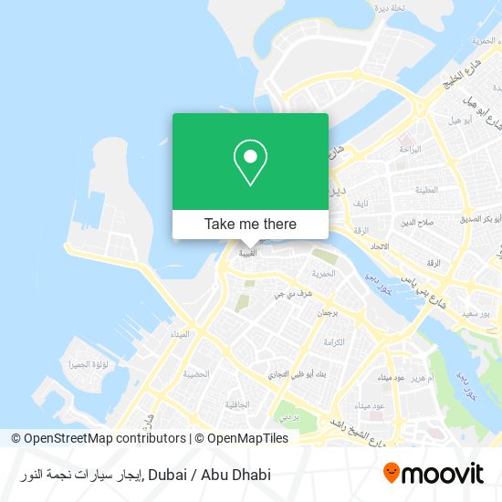 إيجار سيارات نجمة النور map