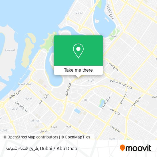 طريق السماء للسياحة map