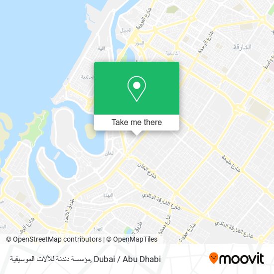 مؤسسة دندنة للألات الموسيقية map