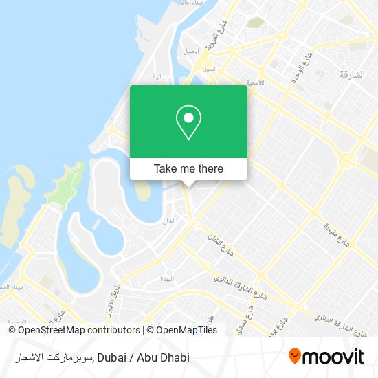 سوبرماركت الاشجار map