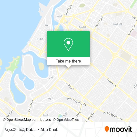 تيجان التجارية map