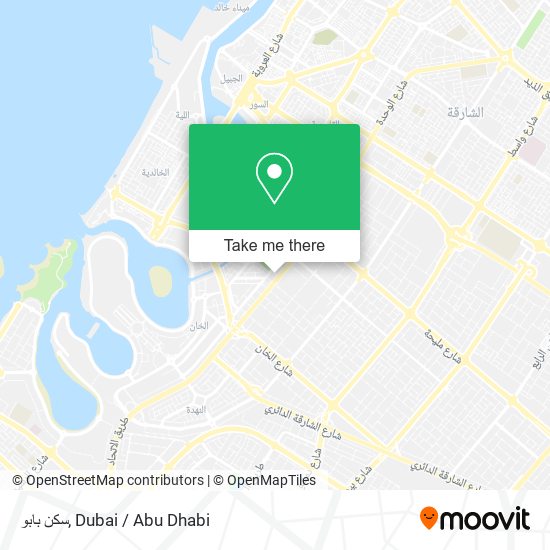 سكن بابو map