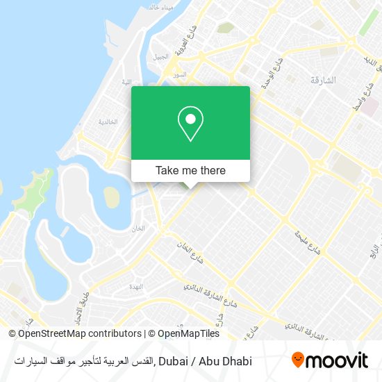 القدس العربية لتأجير مواقف السيارات map