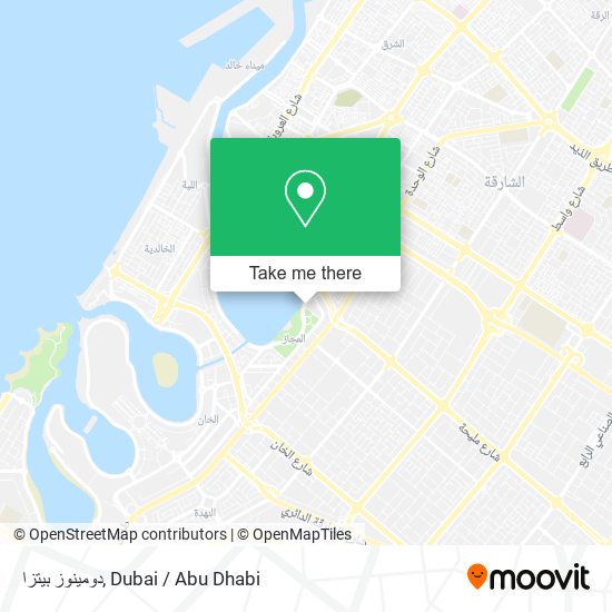 دومينوز بيتزا map