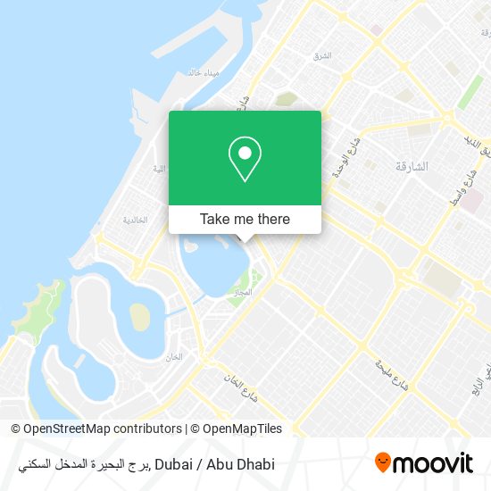 برج البحيرة المدخل السكني map