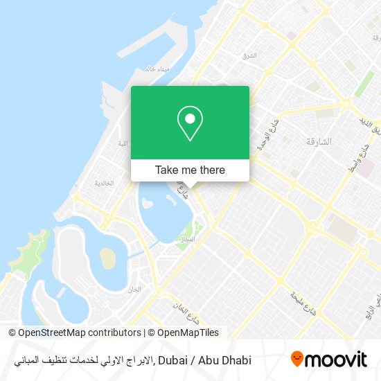 الابراج الاولي لخدمات تنظيف المباني map