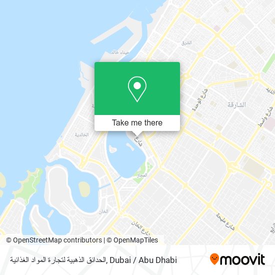 الحدائق الذهبية لتجارة المواد الغذائية map