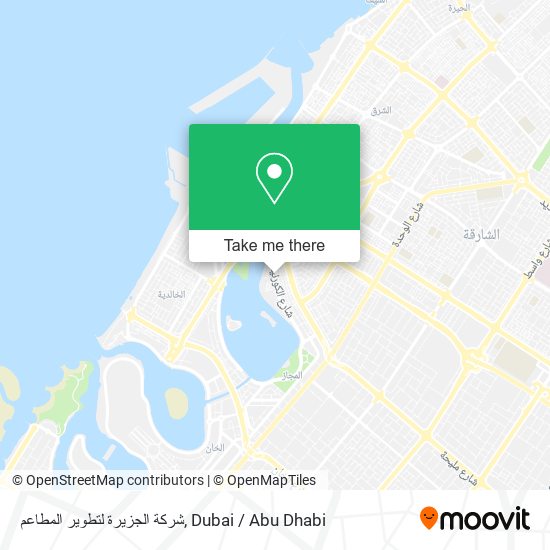 شركة الجزيرة لتطوير المطاعم map