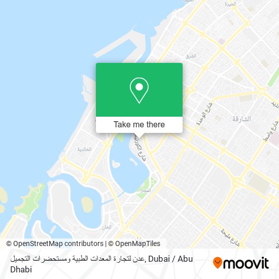 عدن لتجارة المعدات الطبية ومستحضرات التجميل map